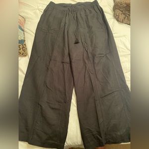 EUC Lane Bryant linen wide leg pants. Size 14/16